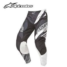 Calça Alpinestars Racer Supermatic 2015-Preta/Branca/Cinza-42