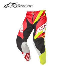 Calça Alpinestars Racer Supermatic 2015-Vermelha/Amarela/Branca-44
