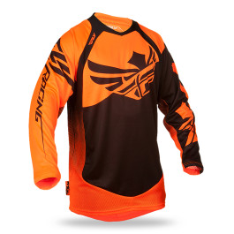 Camisa Fly Evolution Clean 2.0-Preta/Laranja-GG