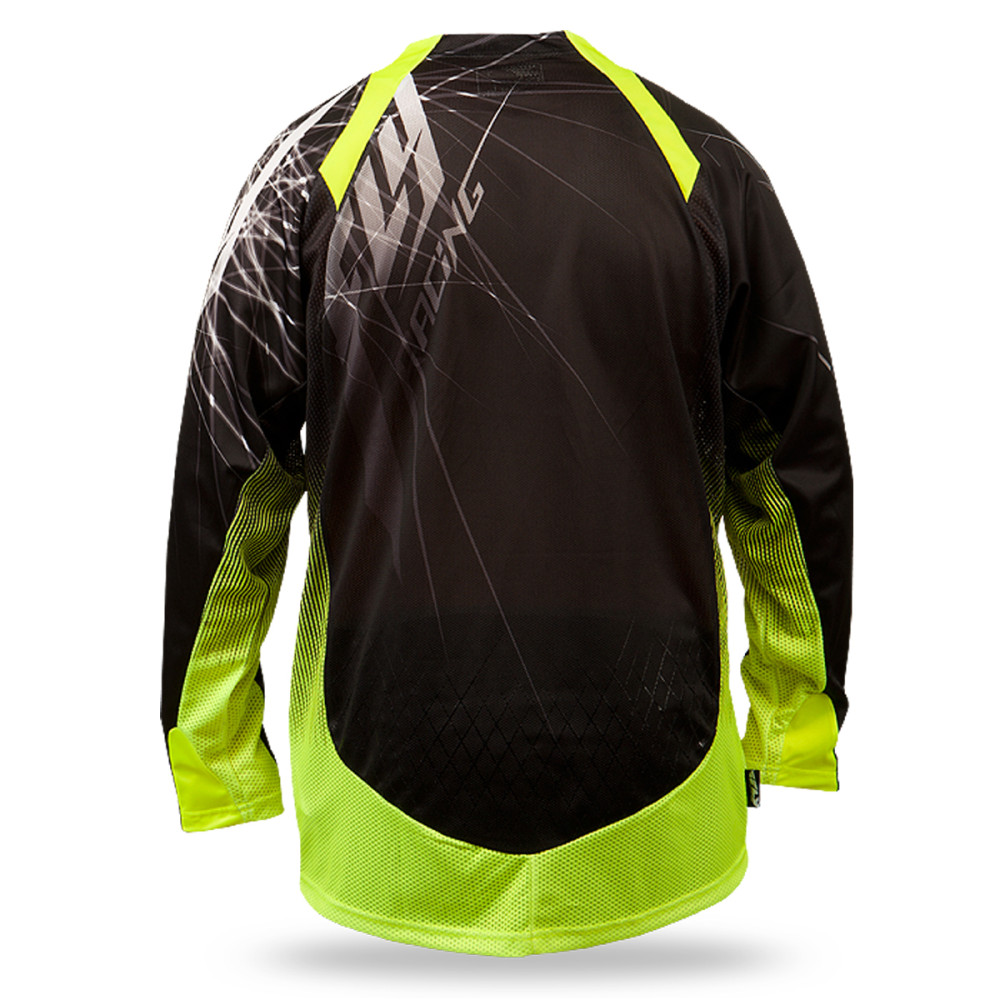 Camisa Fly Evolution Spike-Preta/Amarela-GG