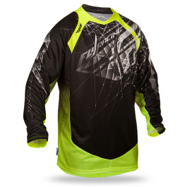 Camisa Fly Evolution Spike-Preta/Amarela-G
