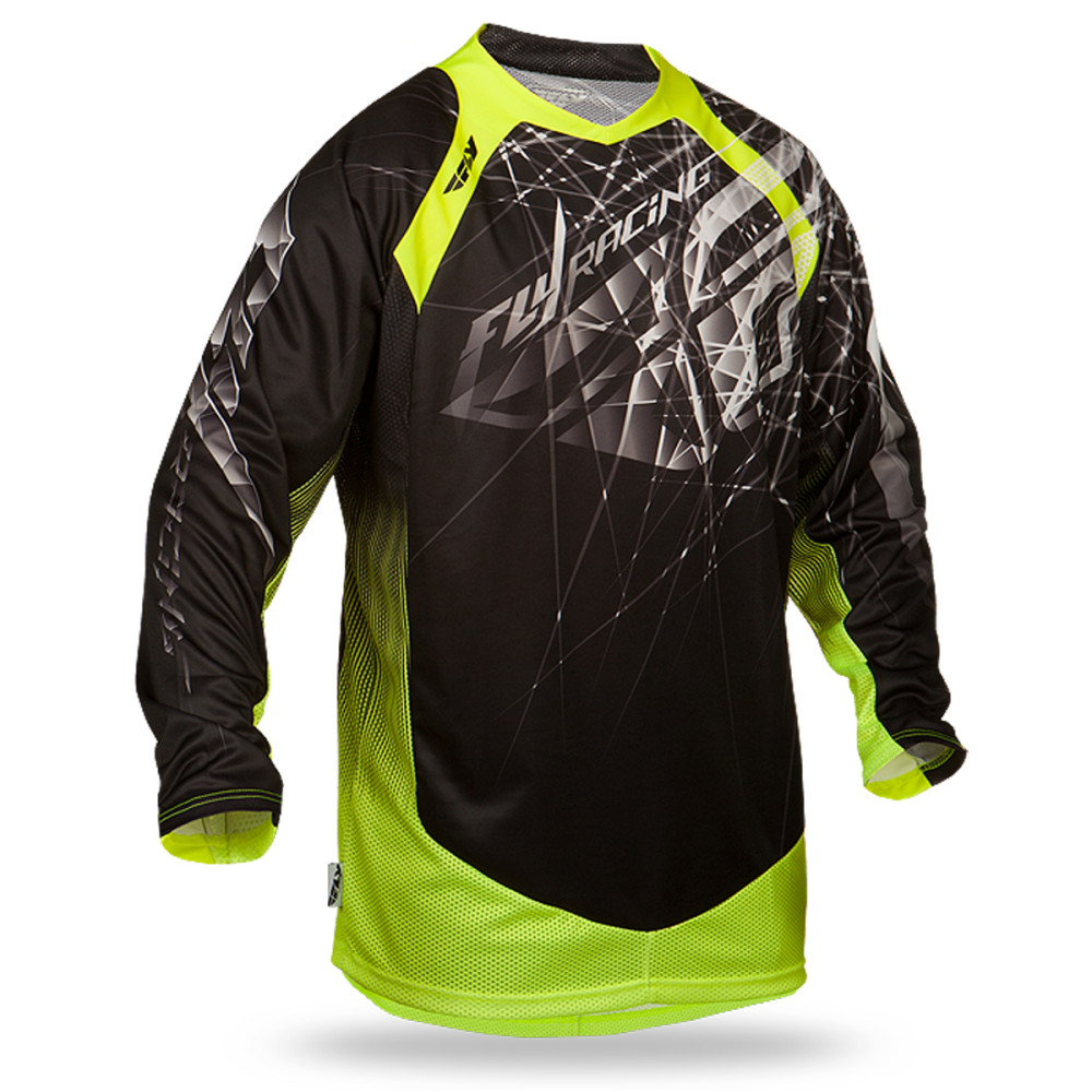 Camisa Fly Evolution Spike-Preta/Amarela-GG