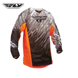 Camisa Fly Kinetic Glitch-Preta/Branca/Laranja-G