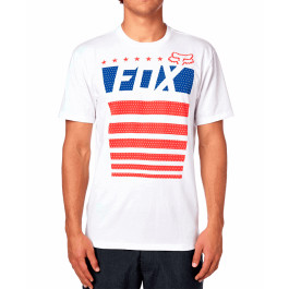 Camiseta Fox Red White and True-Branca-G