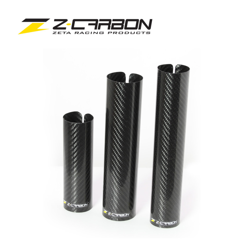 Capa Protetora de Bengala Z-Carbon Parte de Baixo 52X248mm para CRF/CRFX250/450 02/17 YZ/YZF125/250/450 08/17 KXF450 07/17 KLX450 08/15 KTM 125-450 SX/SX-F/EXC/EXC-F/XC-F/XC-W 08/17