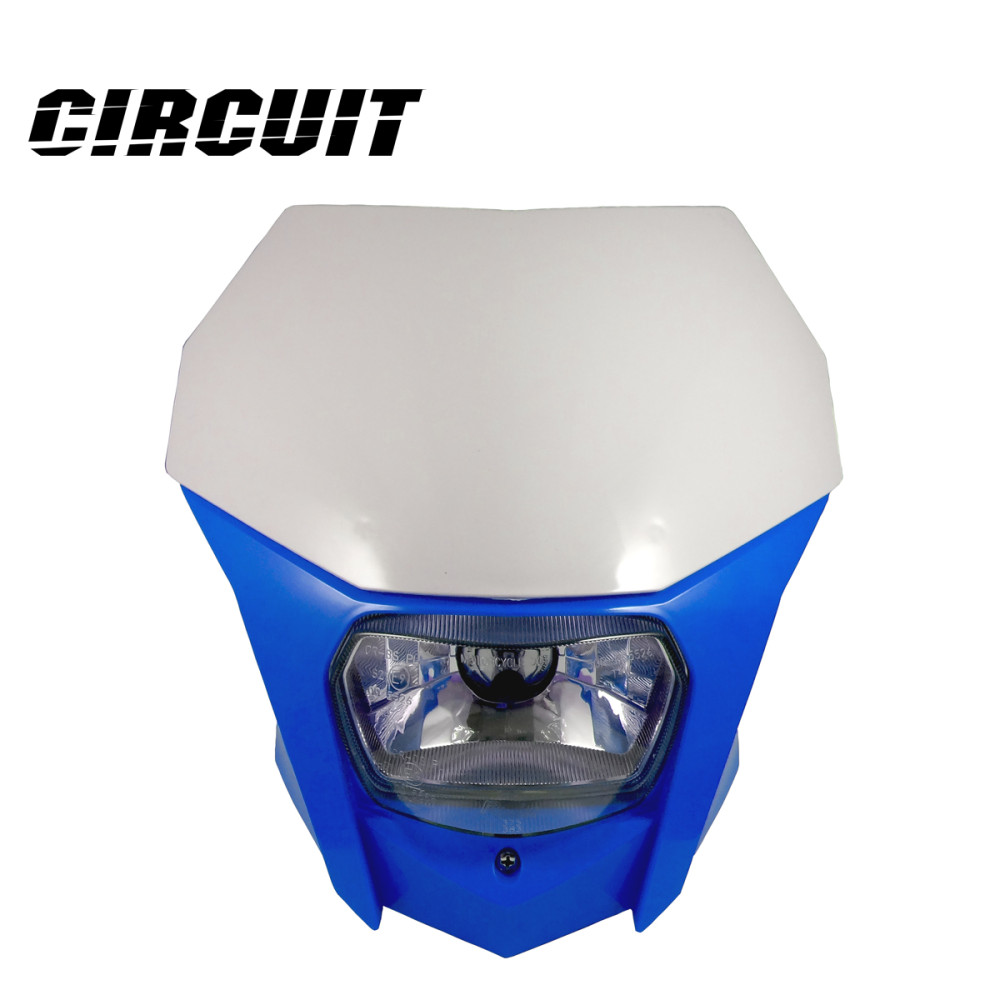 Carenagem de Farol Circuit Bagus PP-Azul/Branca