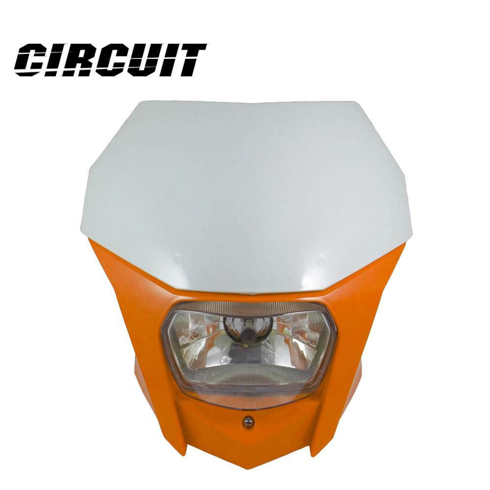 Carenagem de Farol Circuit Bagus PP-Laranja/Branca