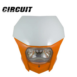 Carenagem de Farol Circuit Bagus PP-Laranja/Branca
