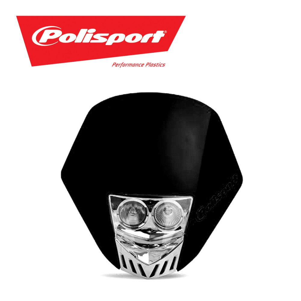 Carenagem de Farol Polisport HMX Farol Duplo-Preta