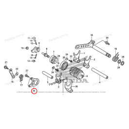 Chapa da Guia de Cambio Original Honda para CRF450 09/15