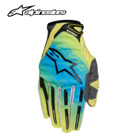 Luva Alpinestars Charger modelo 2014-Azul/Verde-M