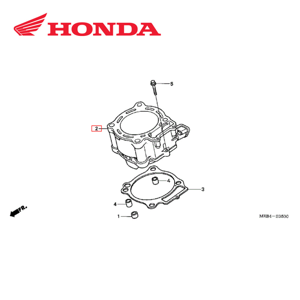 Cilindro Original Honda para CRF450 02/08