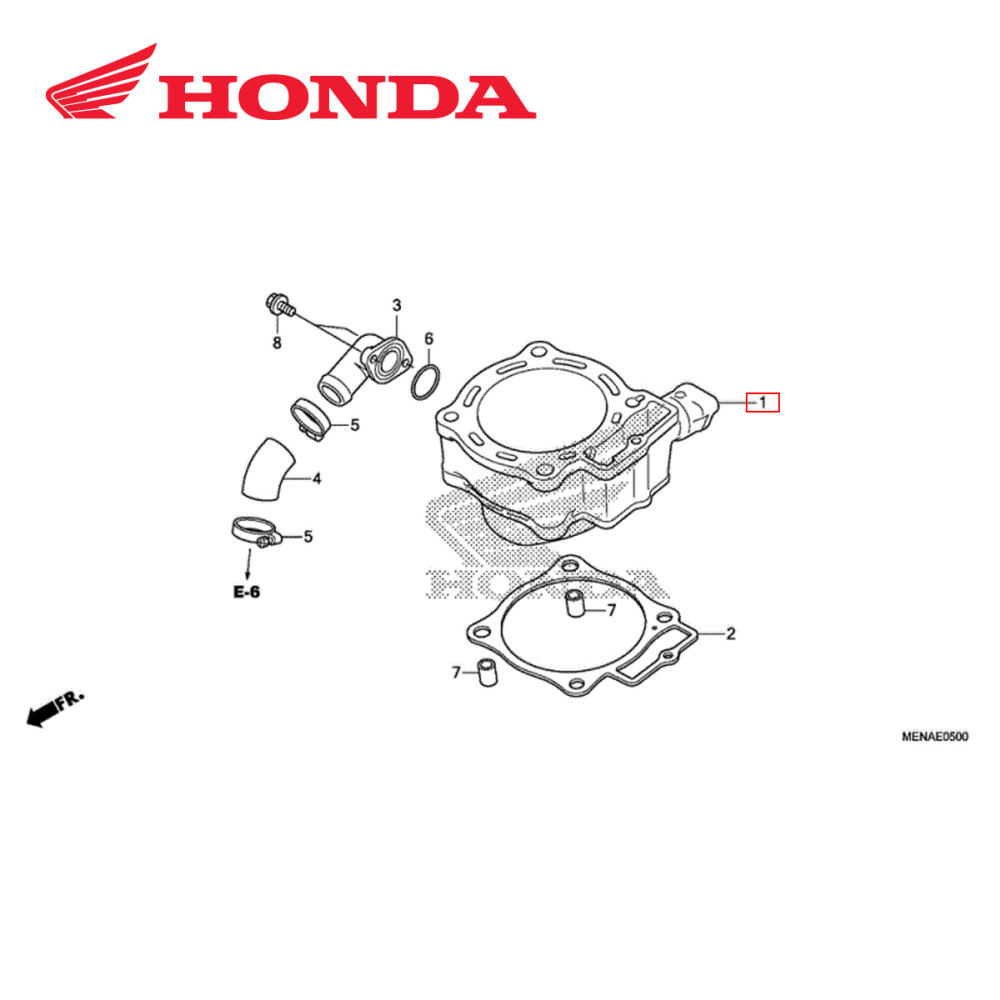 Cilindro Original Honda para CRF450 09/16