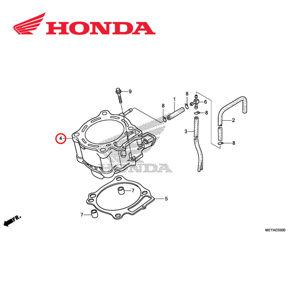 Cilindro Original Honda para CRF450X 05/17