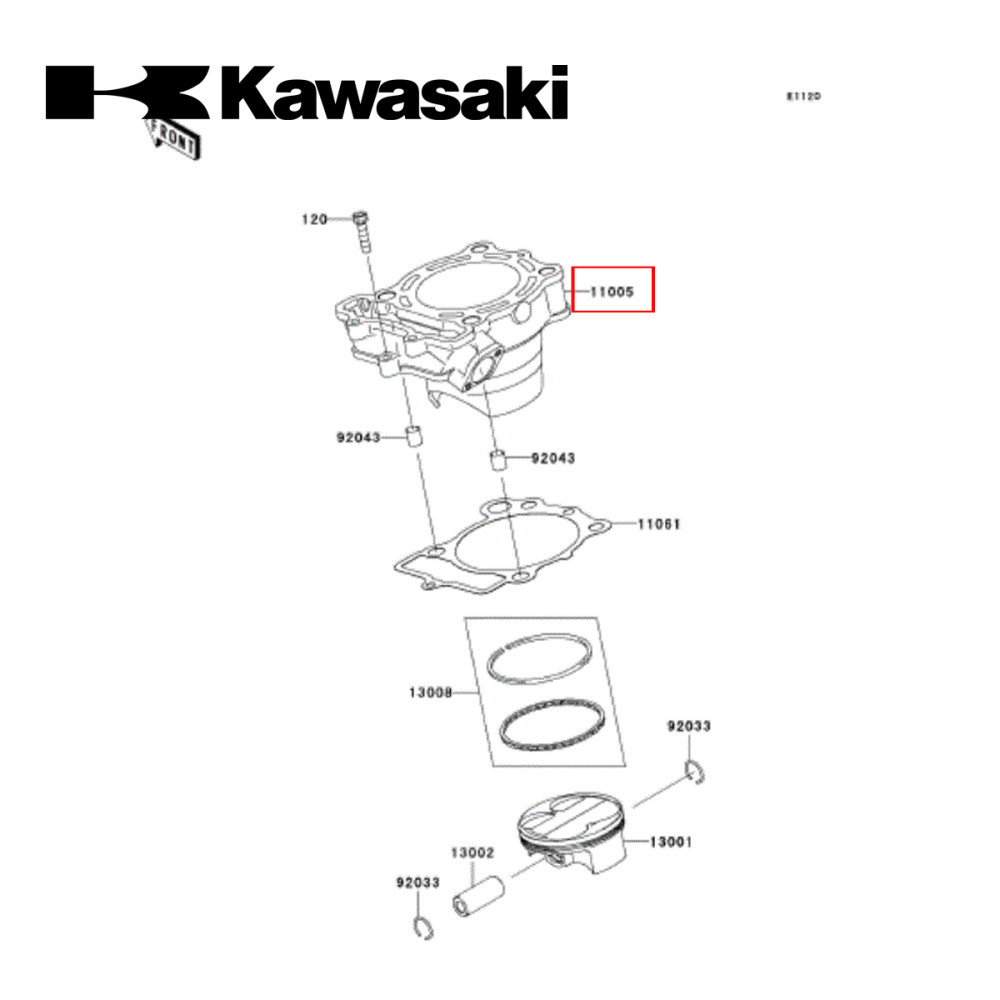 Cilindro Original Kawasaki para KXF250 09/10