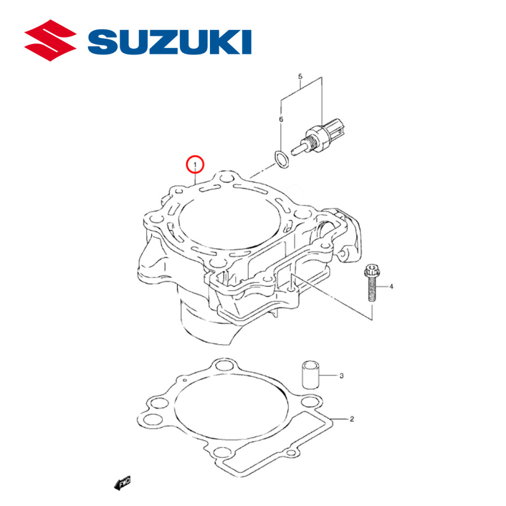 Cilindro Original Suzuki para RMZ250 11/16