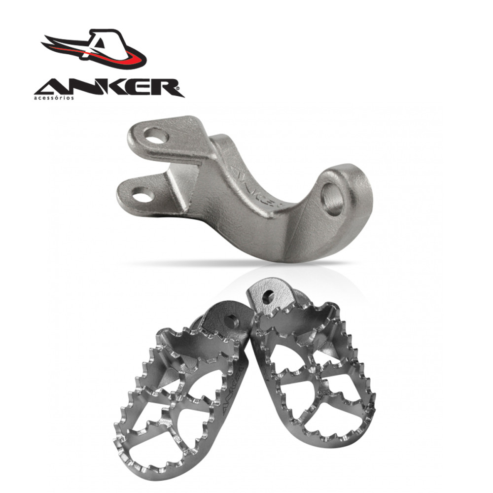 Combo Pedaleira Anker Honda CRF230 com Suporte para o Lado Direito Curto