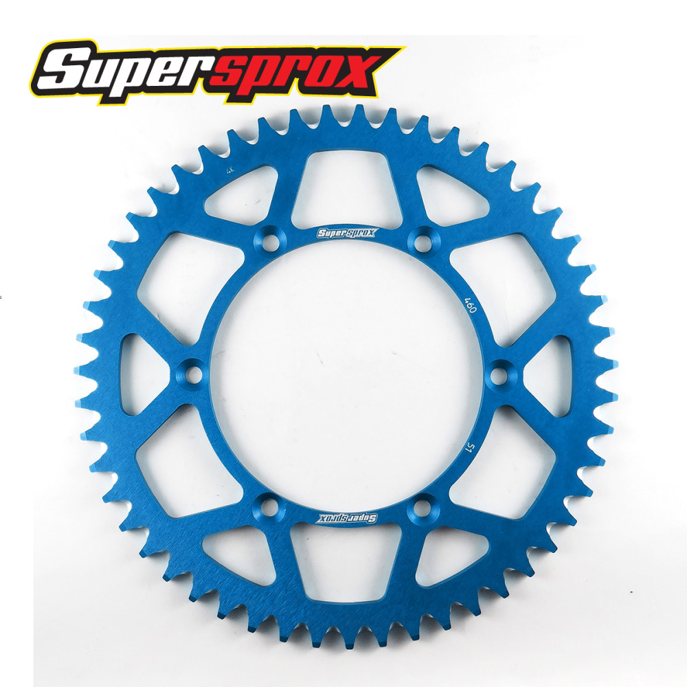 Coroa Supersprox de Alumínio para Kawasaki KX125/250 KXF250/450 KDX200/220 RMZ250 04/06