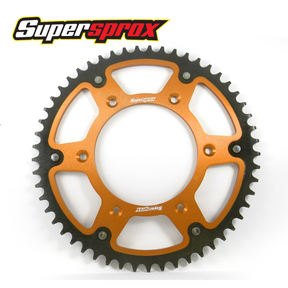 Coroa Supersprox Stealth para Suzuki RM125/250 RMZ250 07/17 RMZ450 -/17 DRZ400 RMX250-Dourada-Z52