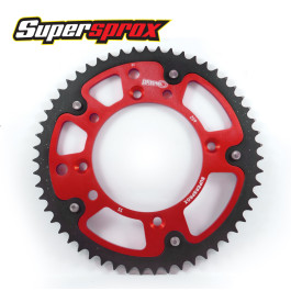 Coroa Supersprox Stealth para Honda CR80/85 CRF150-Vermelha-Z55