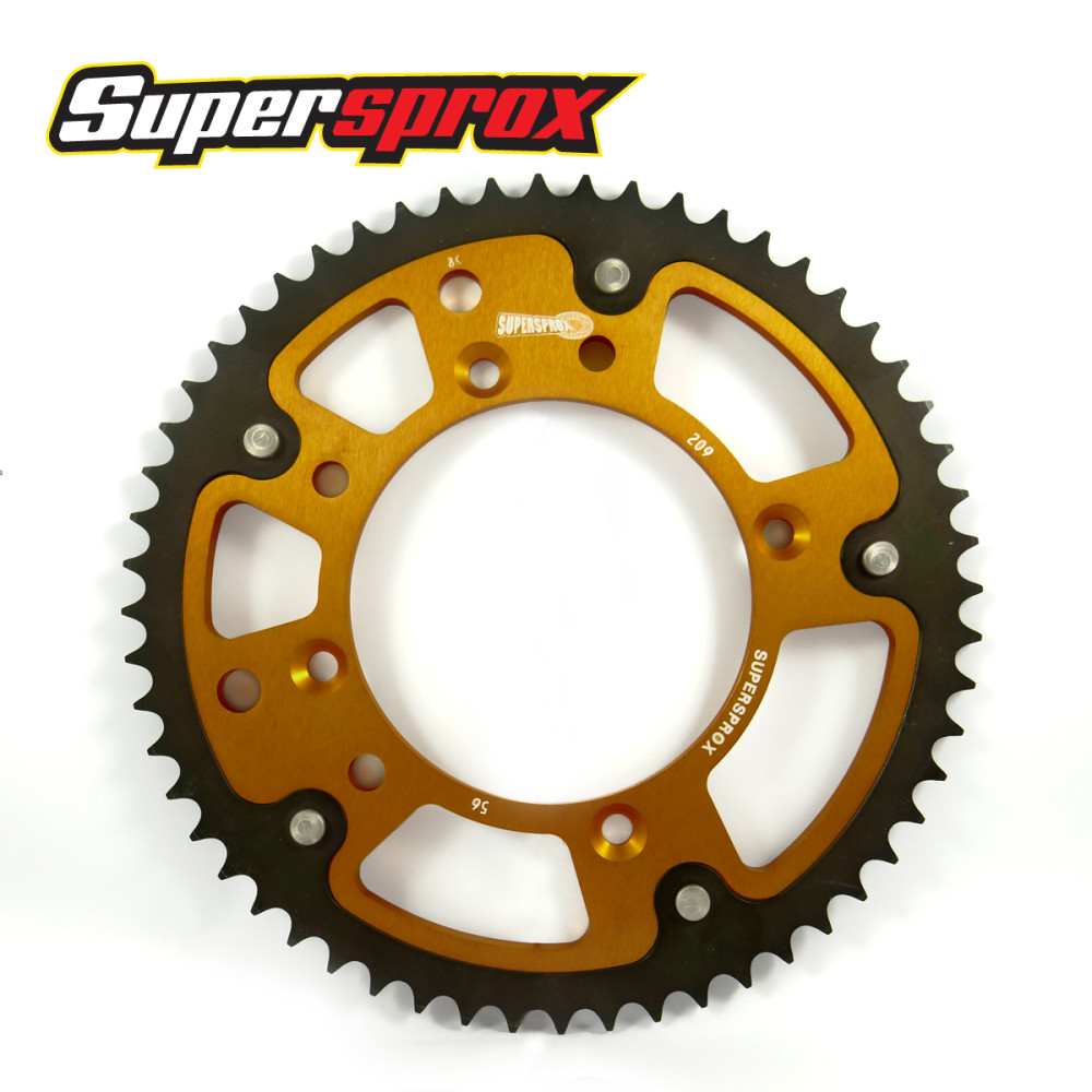 Coroa Supersprox Stealth para Honda CR80/85 CRF150-Dourada-Z56