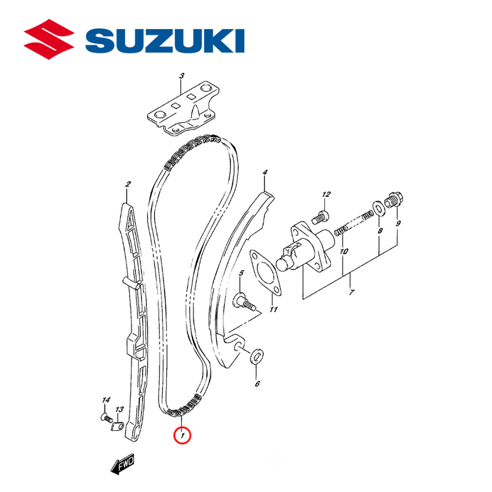 Corrente de Comando Original Suzuki para DRZ400