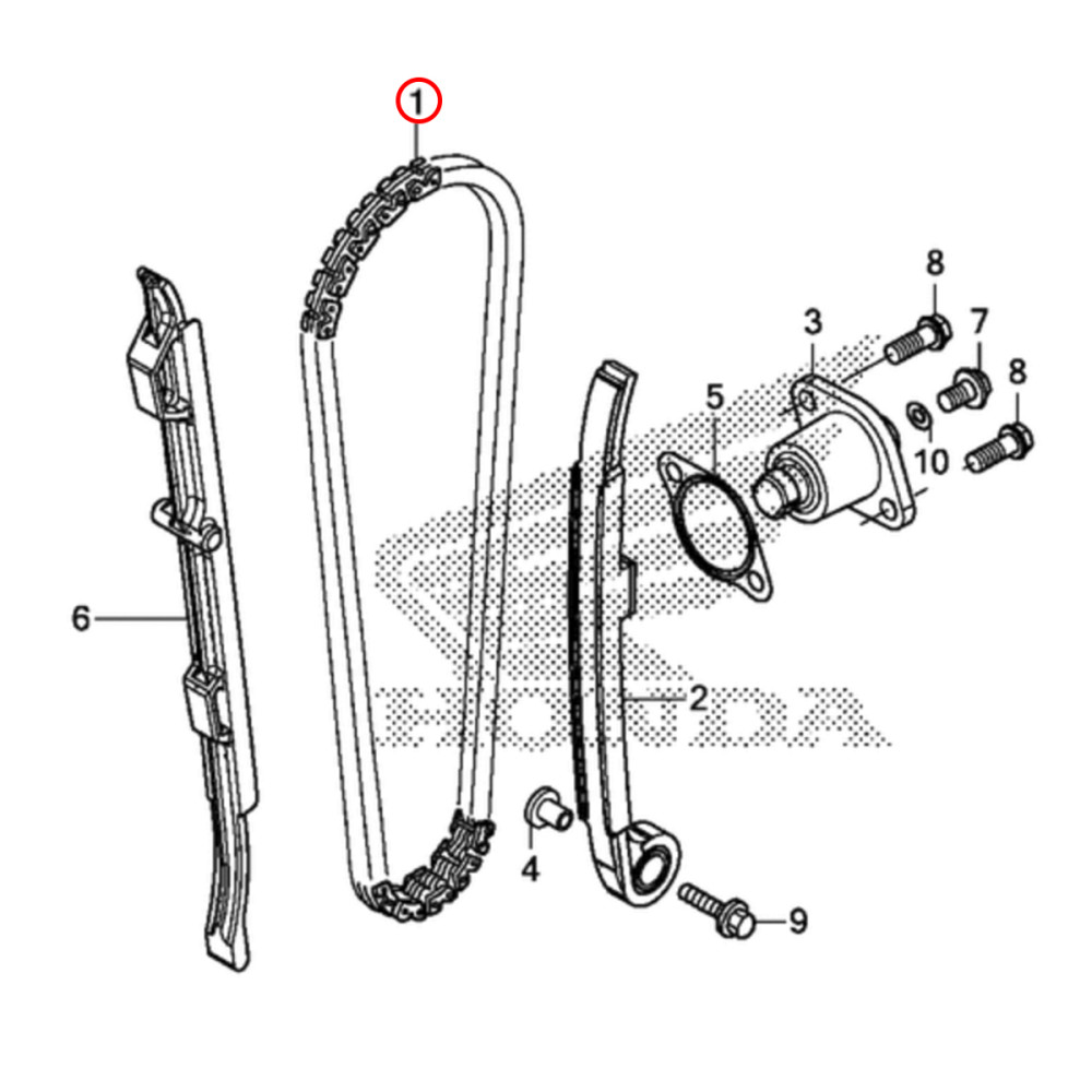Corrente de Comando Original Honda CRF 450R 17/21 CRF 450RX 17/21