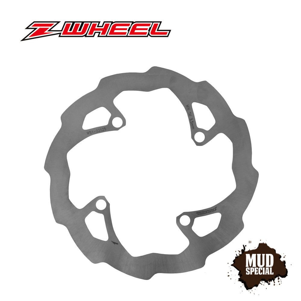 Disco de Freio Traseiro Z-Wheel Mud para Kawasaki KX/KXF 03/- KLX450R 08/14