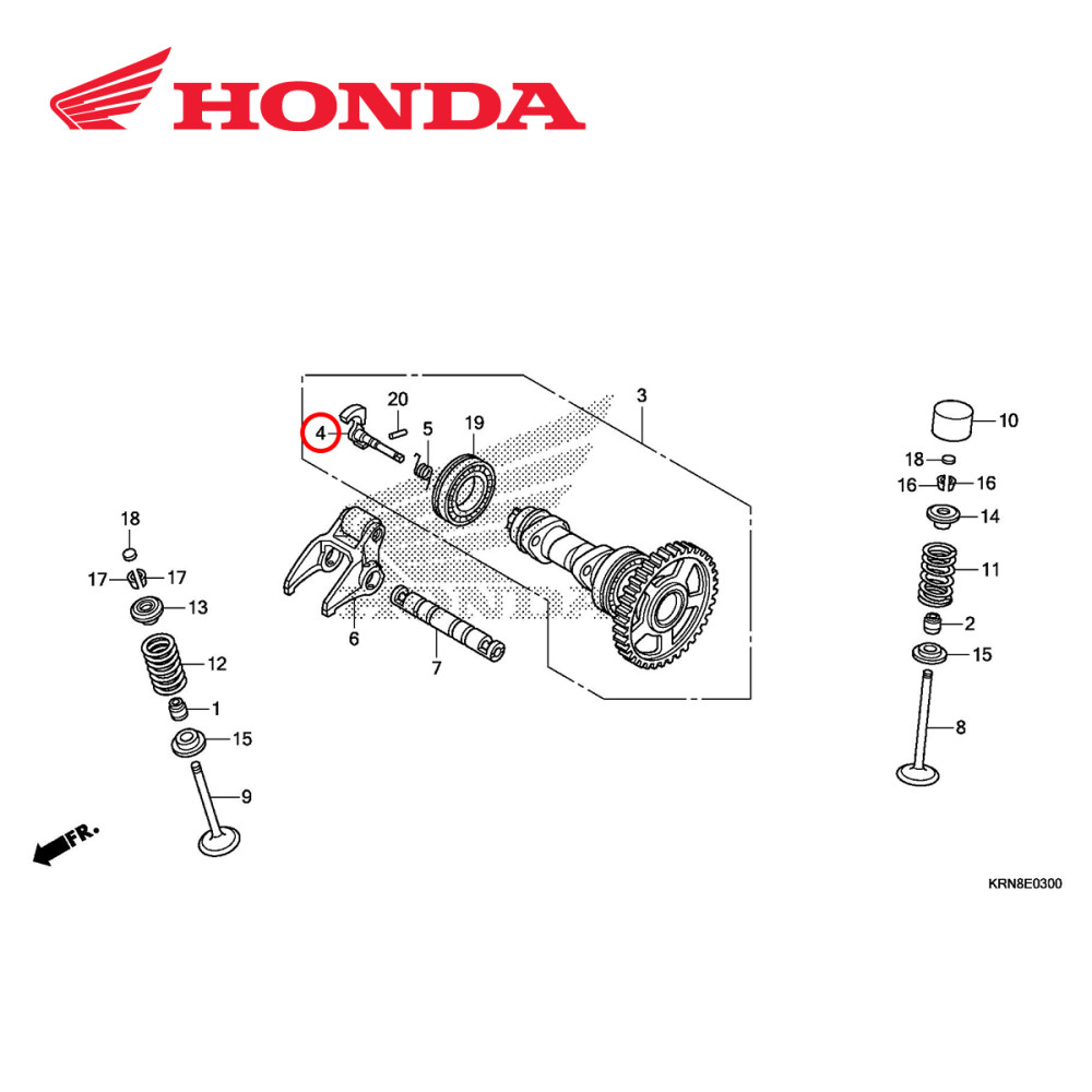 Eixo Descompressor Original Honda para CRF250 10/15