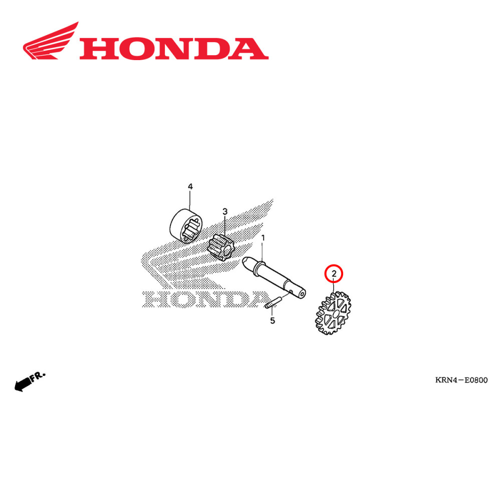 Engrenagem da Bomba de Óleo Original Honda para CRF250 04/09 CRFX250 04/17