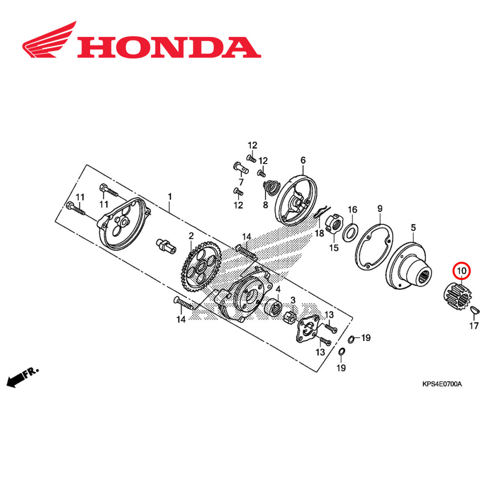 Engrenagem Primária Original Honda CRF230 03/09 + 12/15