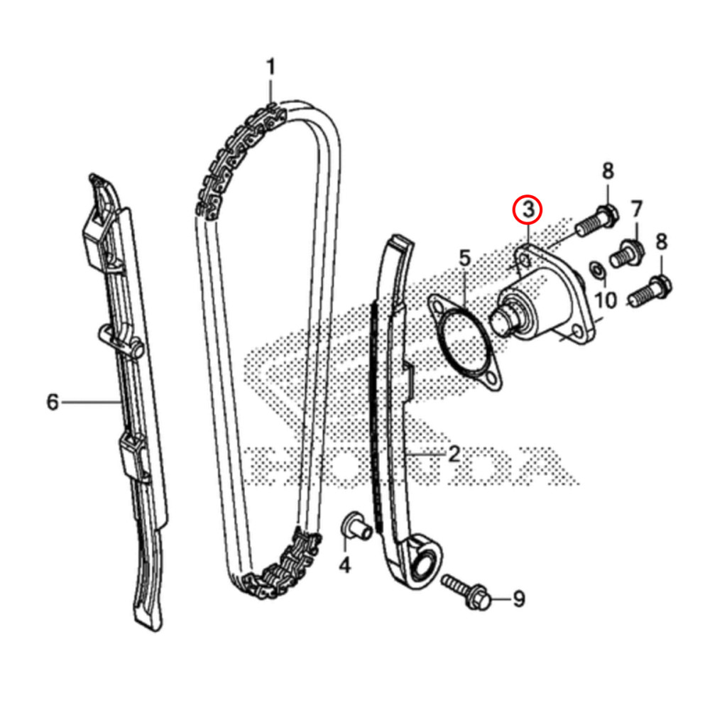 Esticador da Corrente de Comando Original Honda para CRF450 17/18