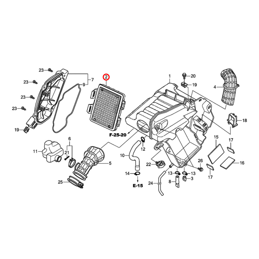 Filtro de Ar Original Honda para CRF250L 13/15