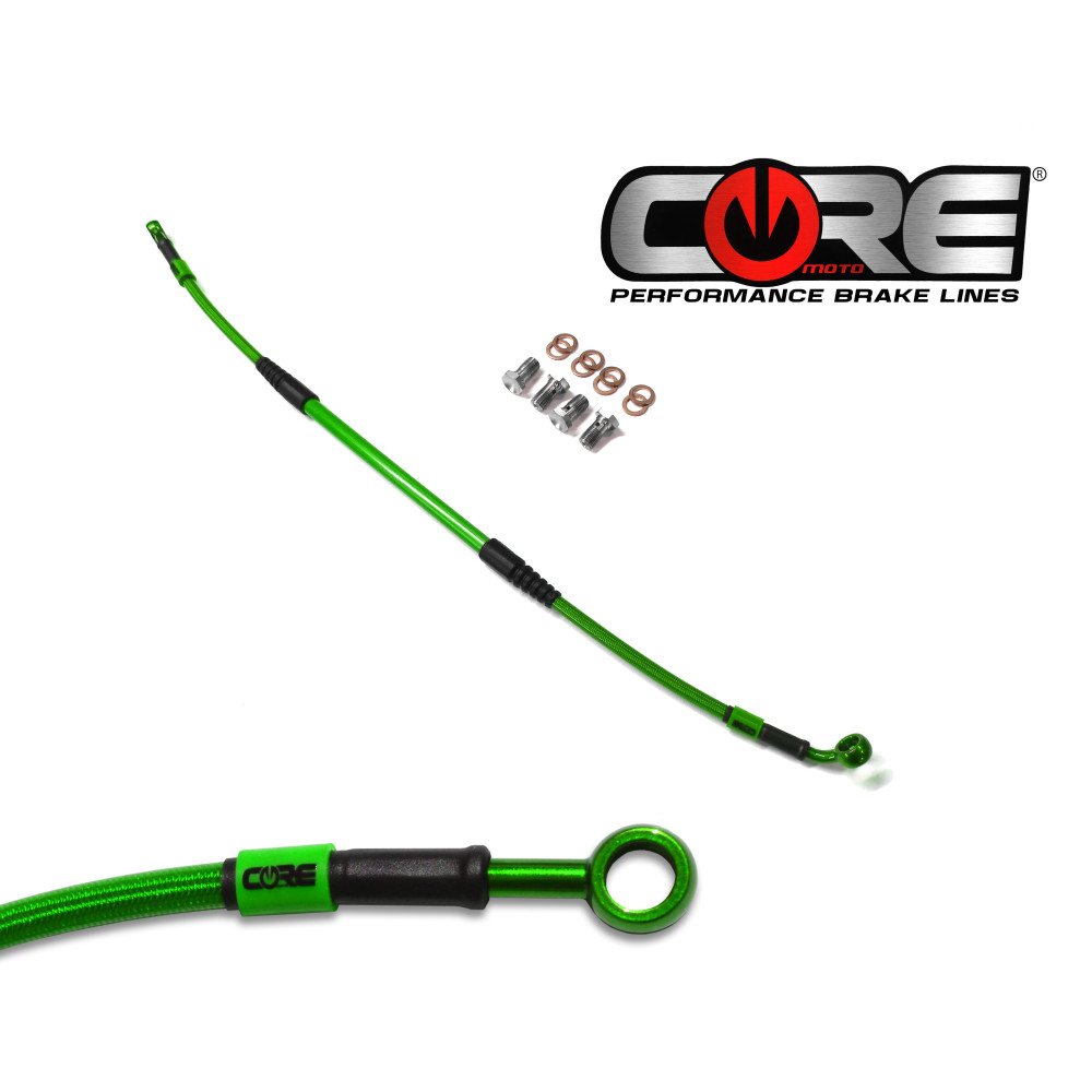 Flexível Freio Traseiro Core Moto Kawasaki KXF250/450 06/11-Verde
