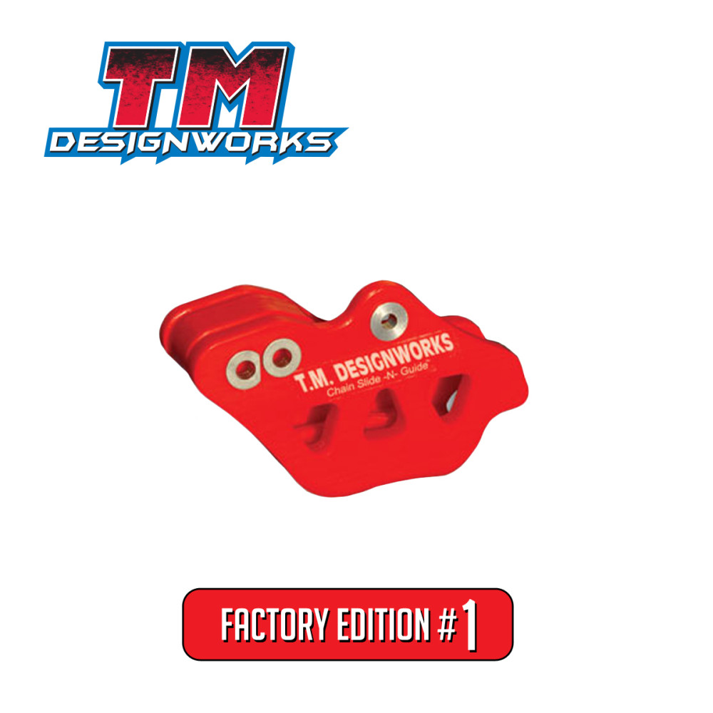 Guia de Corrente Traseiro Tm Designworks Factory Edition #1 para Todas as Husqvarna 2004 a 2014 -Vermelho