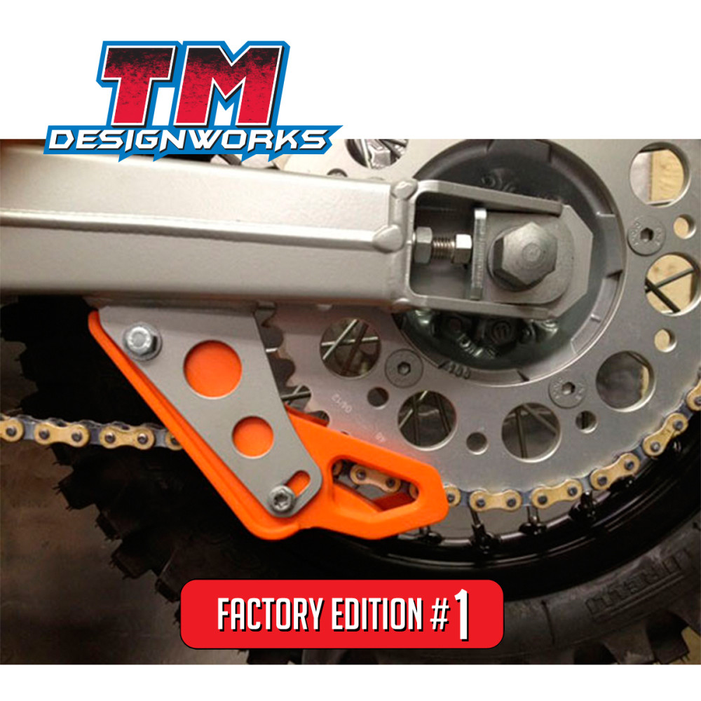 Guia de Corrente Traseiro Tm Designworks Factory Edition #1 para KTM 65 2007 a 2015-Laranja