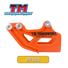 Guia de Corrente Traseiro Tm Designworks Dirt Cross para Todas KTM 1997 a 2006 XC/XCW 2007 Todas 85cc-Laranja
