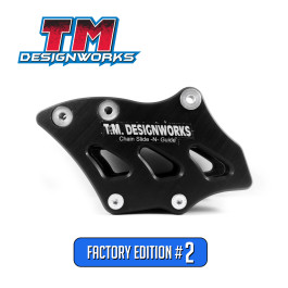 Guia de Corrente Traseiro Tm Designworks Factory Edition #2 para Yamaha YZ/YZF/WRF125/250/450 98/06 Suzuki RMZ250 07/13 RMZ450 05/13-Preto