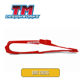 Guia Deslizante Dianteiro Tm Designworks Dirt Cross para Honda CRF250 2014 e 2015 CRF450 2013 a 2015-Vermelho