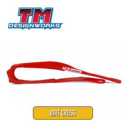 Guia Deslizante Dianteiro Tm Designworks Dirt Cross para Honda CRFX250/450 2015 CRF250 2004 a 2009 CRF450 2002 a 2008 CR125/250 2000 a 2008-Vermelho