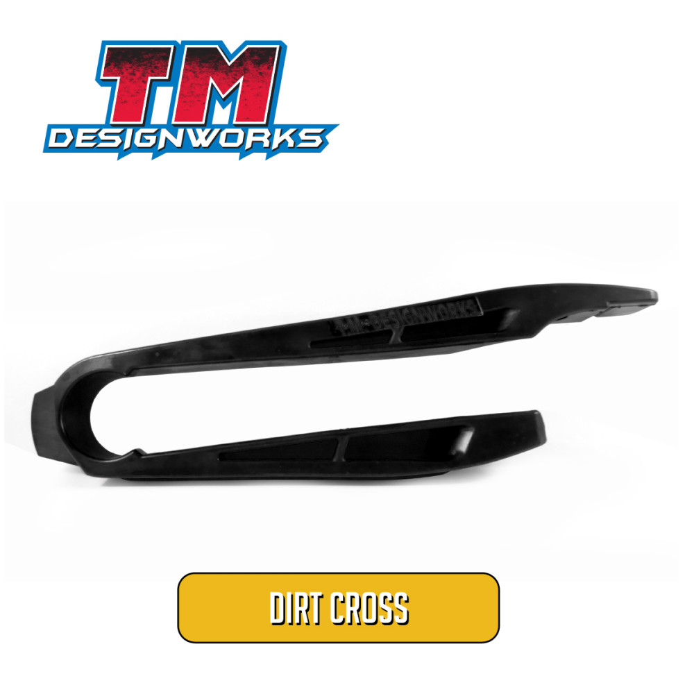 Guia Deslizante Dianteiro Tm Designworks Dirt Cross para Todas KTM 2008 a 2010 SX 2007 XCW/EXC 2011 Husaberg 2009 a 2012-Preto