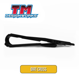 Guia Deslizante Dianteiro Tm Designworks Dirt Cross para Suzuki RMZ250 2007 a 2009 RMZ450 2005 e 2006 2008 e 2009 RMX450 2010 a 2011 RM125/250 2001 a 2008-Preto