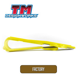 Guia Deslizante Dianteiro Tm Designworks Factory Edition para Suzuki RMZ250 2007 a 2009 RMZ450 2005 e 2006 e 2008 e 2009 RMX450 2010 e 2011-Amarelo