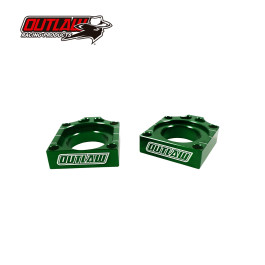 Guia Esticador de Corrente Outlaw para KXF250/450 09 RMZ250 04/09 RMZ450 05/09-Verde