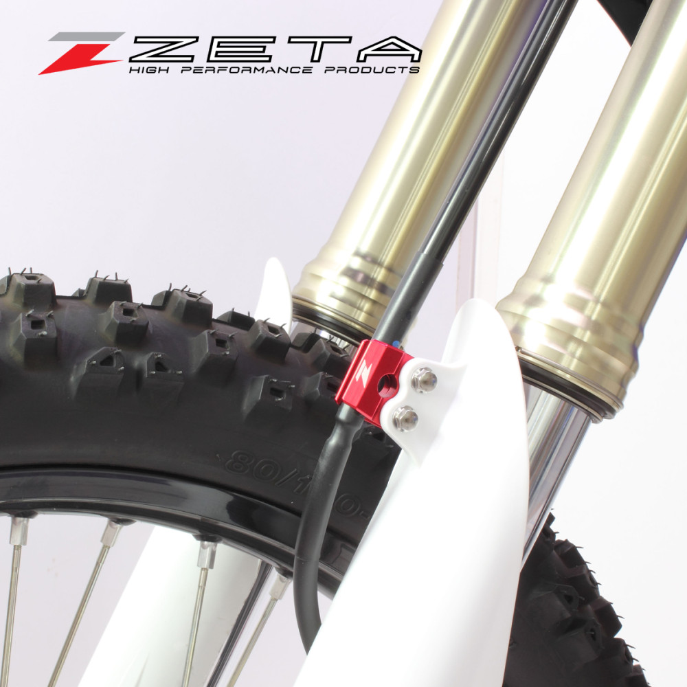 Presilha do Cabo de Freio Zeta YZ/YZF125/250/450 05/08 WRF250/450 05/09-Vermelha