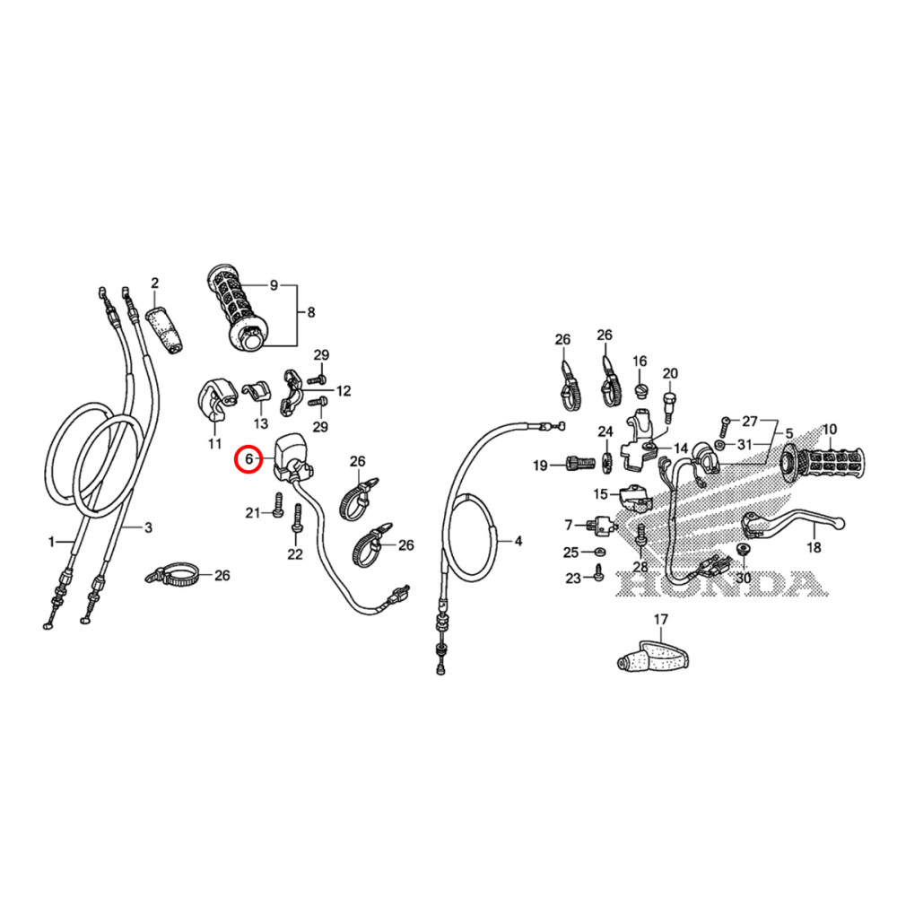 Interruptor de Partida Original Honda para Honda CRF230