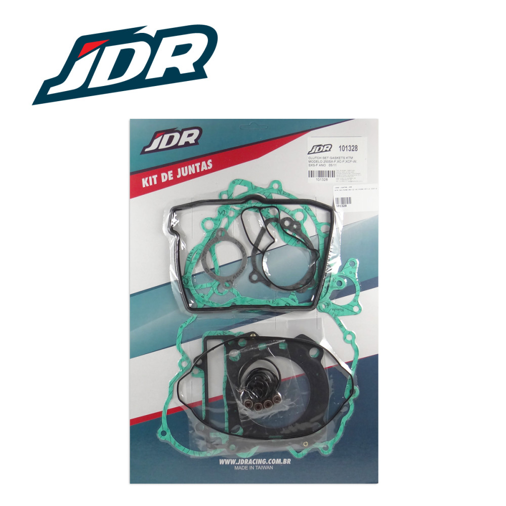 Jogo de Juntas JDR para KTM SX-F250 05/12 XC-F250 07/12 EXC-F/XCF-W250 07/13