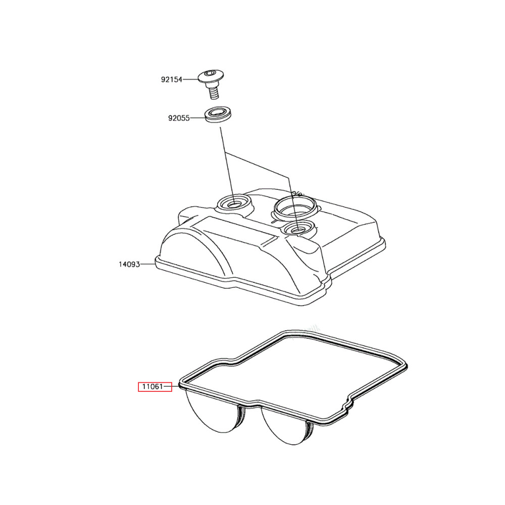 Junta da Tampa da Válvula Original para Kawasaki KXF250 17/18