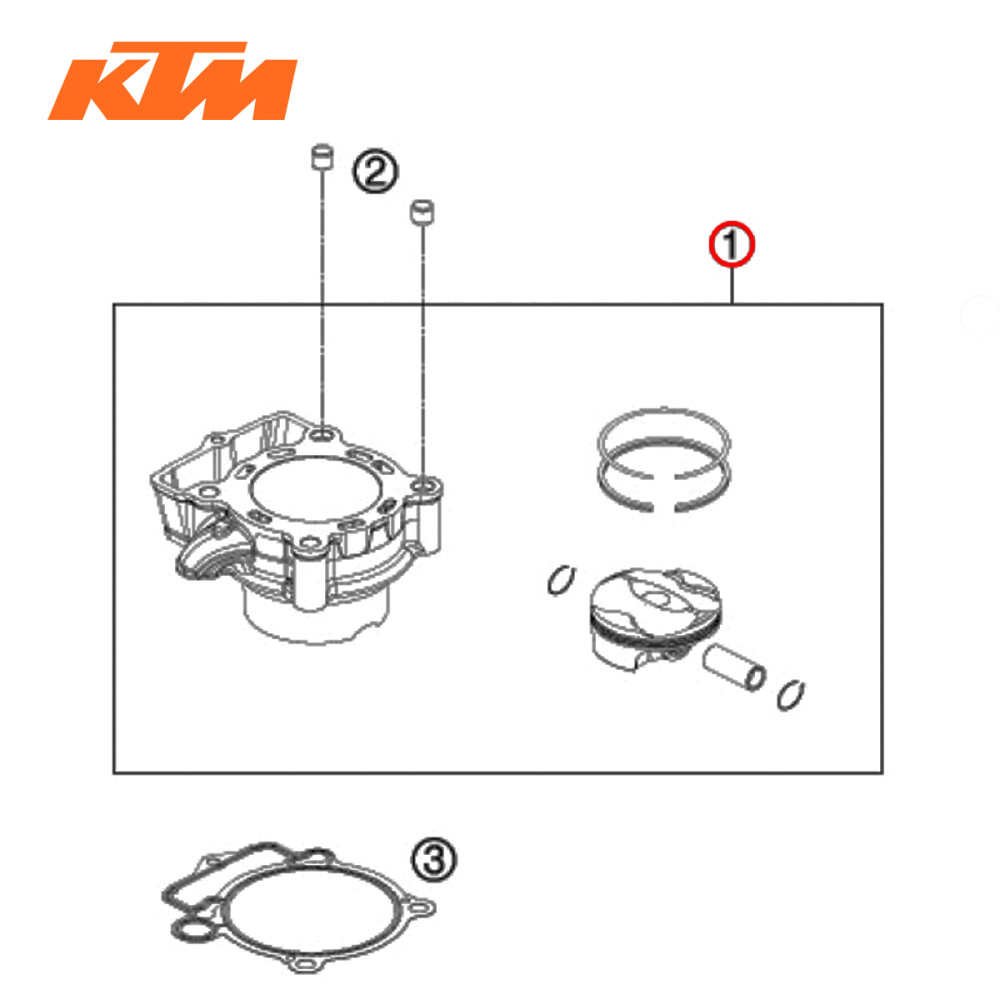 Kit Cilindro Original KTM para SX-F250 13/15 XC-F250 13/15