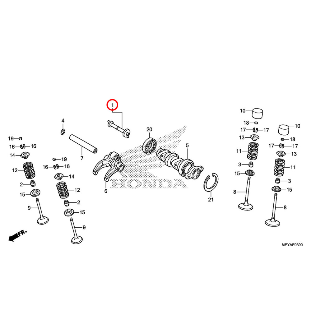 Descompressor Original Honda para CRFX450 08/17 (Somente Eixo)
